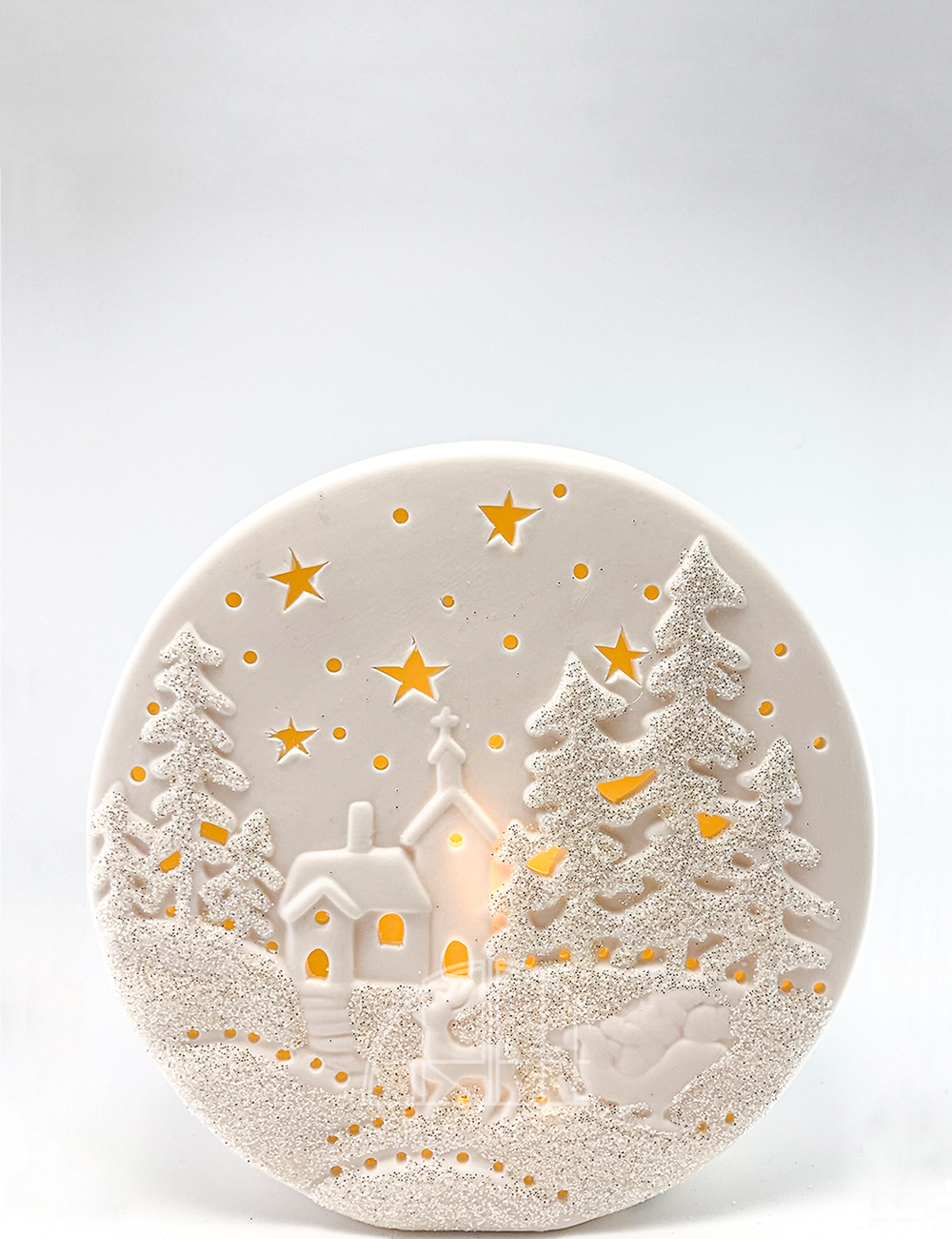 Semisfera In Ceramica Con Led 13cm Bagutta - N8457-10